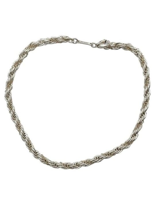 Tiffany & Co. Jewelry - Tiffany & Co Bracelet Silver Gold Twist Chain Combination